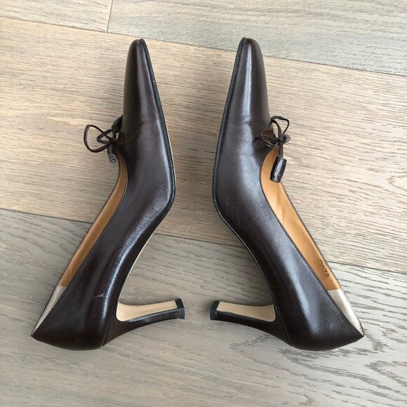 Ingledew's Italian Collection Leather Shoes Tassle Detail Chocolate Brown Sz 8.5 - Picture 7 of 13